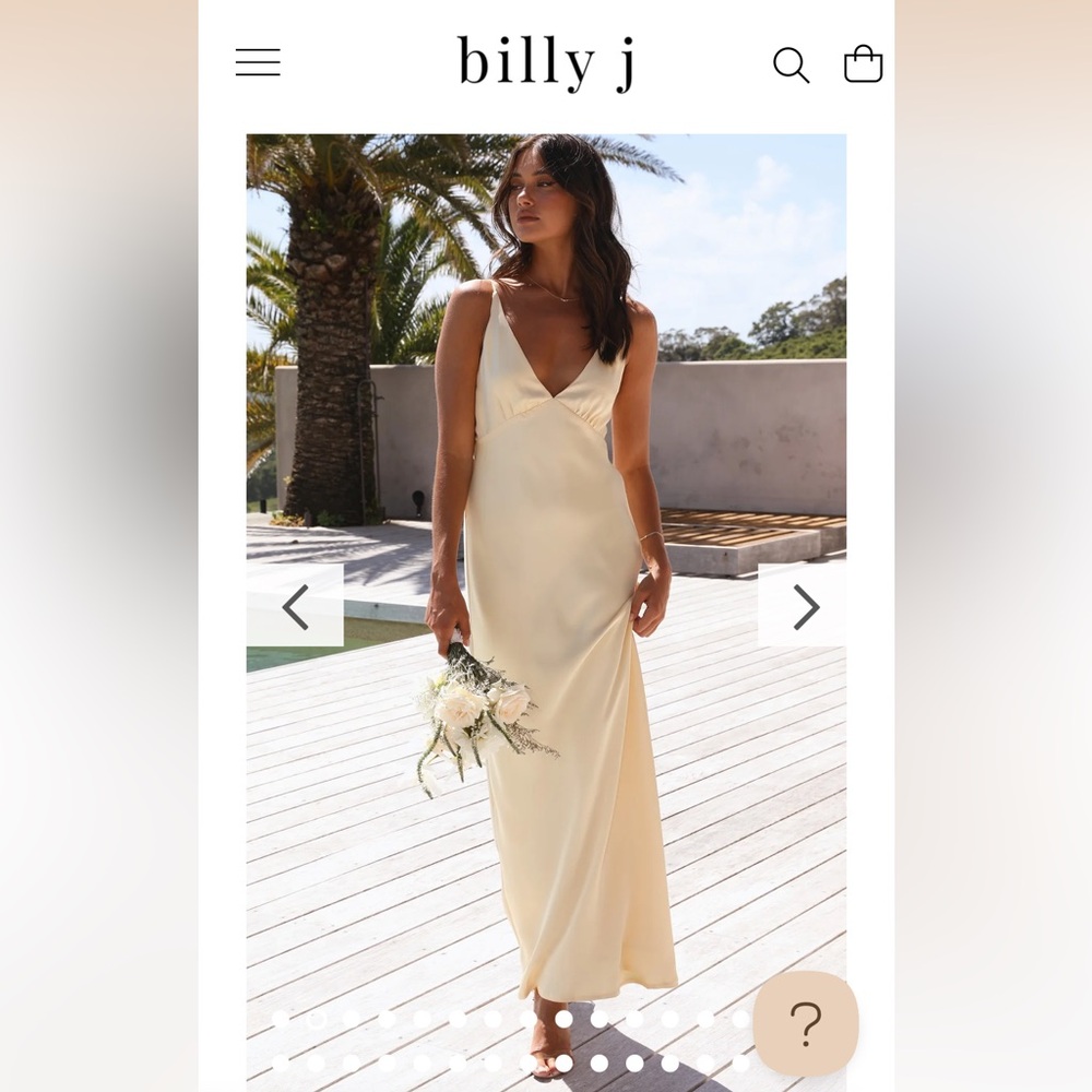 billy j Ziah maxi dress - yellow